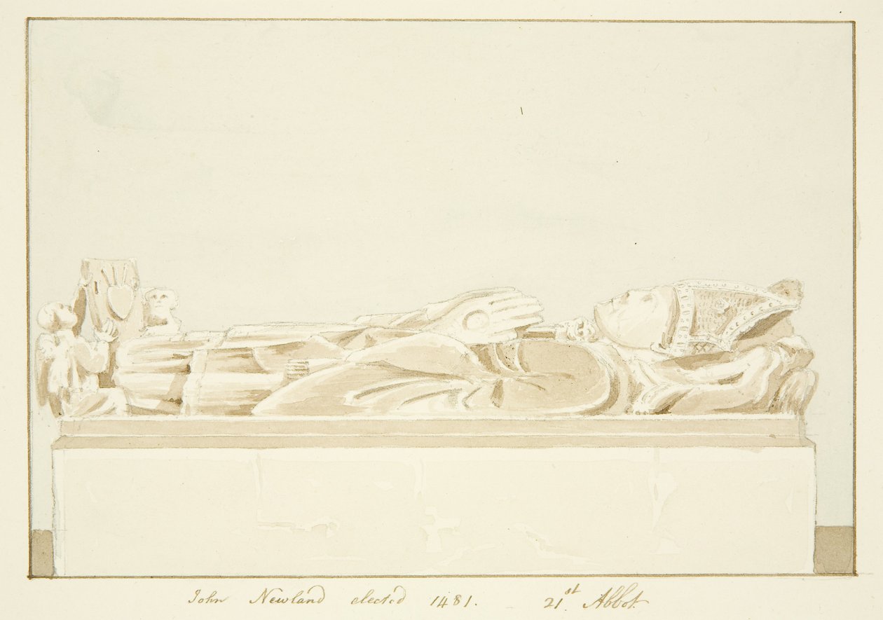 Effigy of Abbot Newland, in Bristol Cathedral by Marcus H. Homes