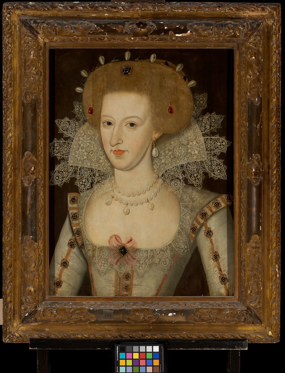 Anne of Denmark, Queen of James I & VI (1574-1619) by Marcus the Younger (circle of) Gheeraerts