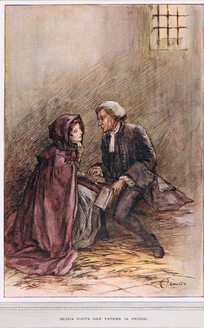 Olivia Visits Her Father in Prison, Illustration from 