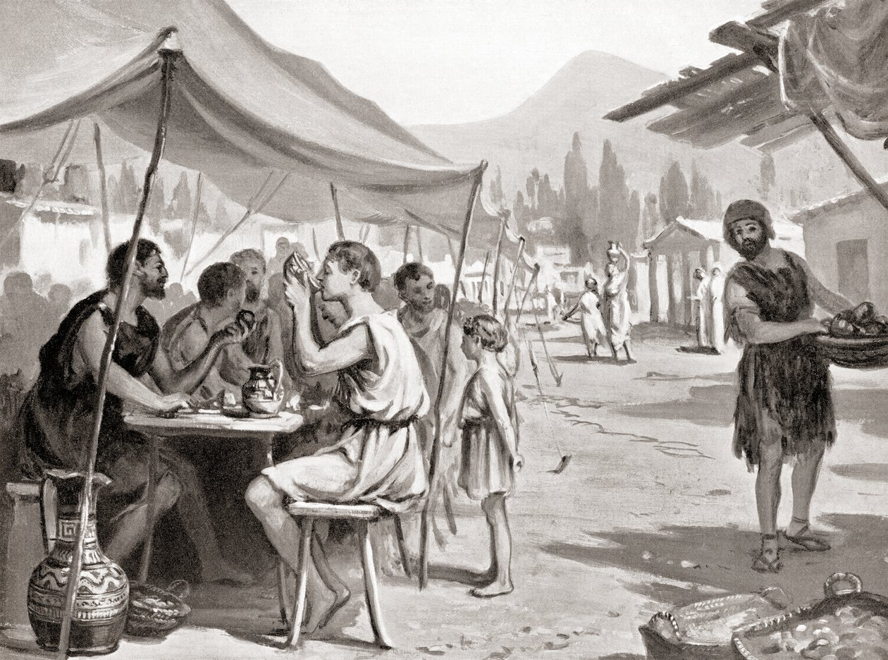 One of the Laws of Lycurgus, the Spartan Reformer, Was That No One Should Eat Their Meals at Home or in Private, from Hutchinson