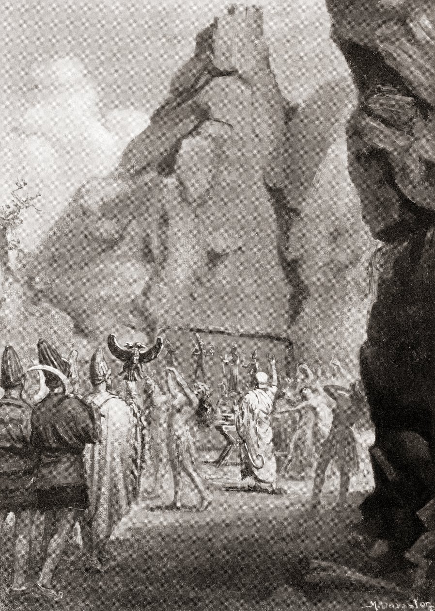 The Celebration of a Springtime Festival with a Cult Dance to Worship the Hittite Mother Goddess, from Hutchinson