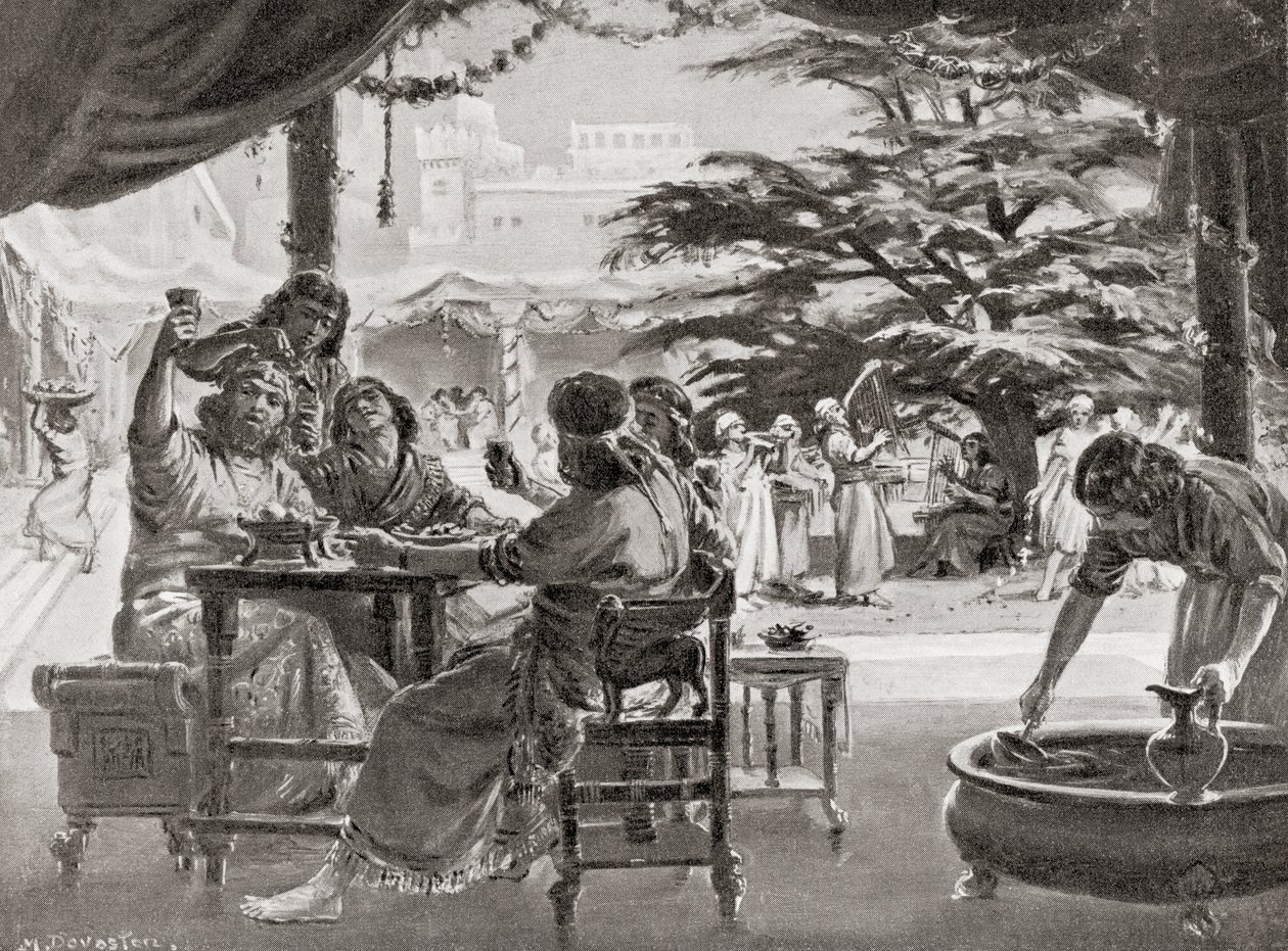Rejoicing in Babylon on the Rebuilding of the City by Esarhaddon, from ...