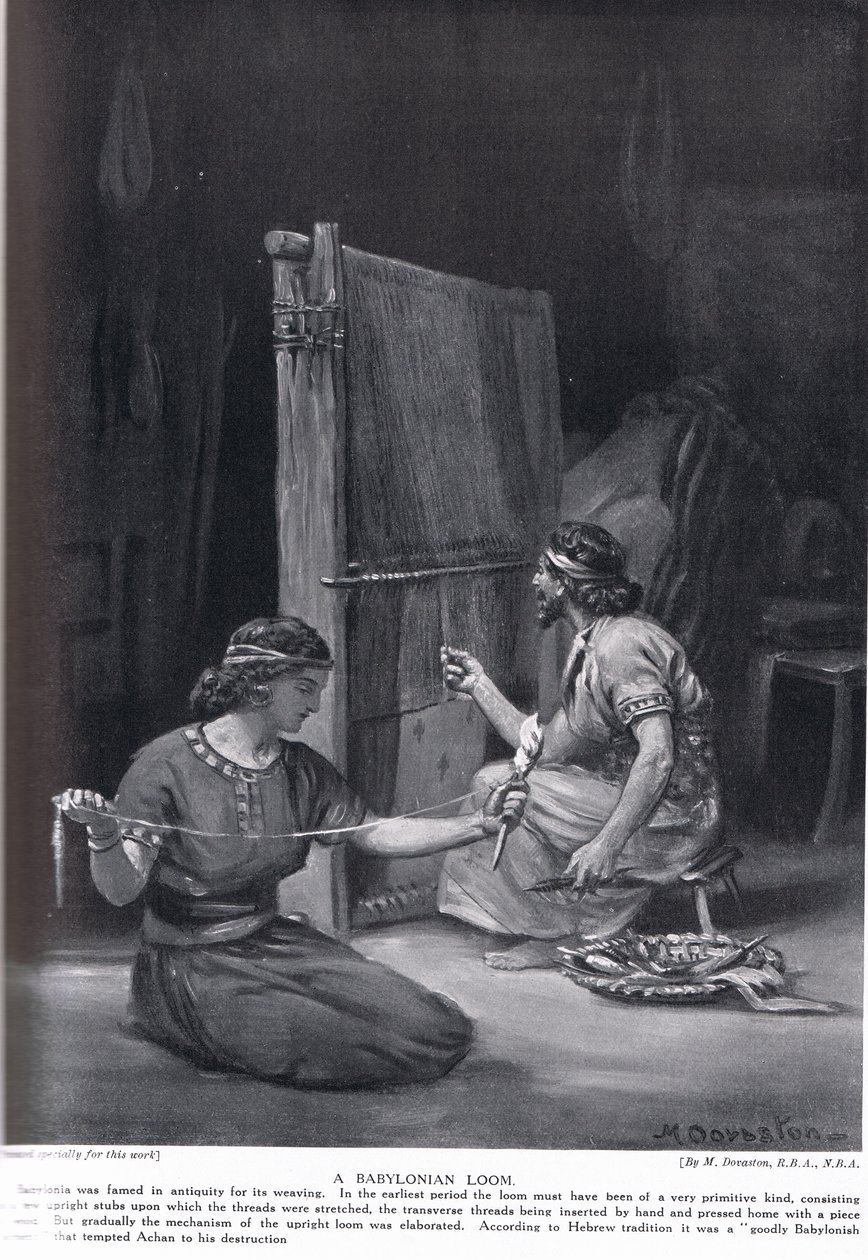 A Babylonian Loom, illustration from 