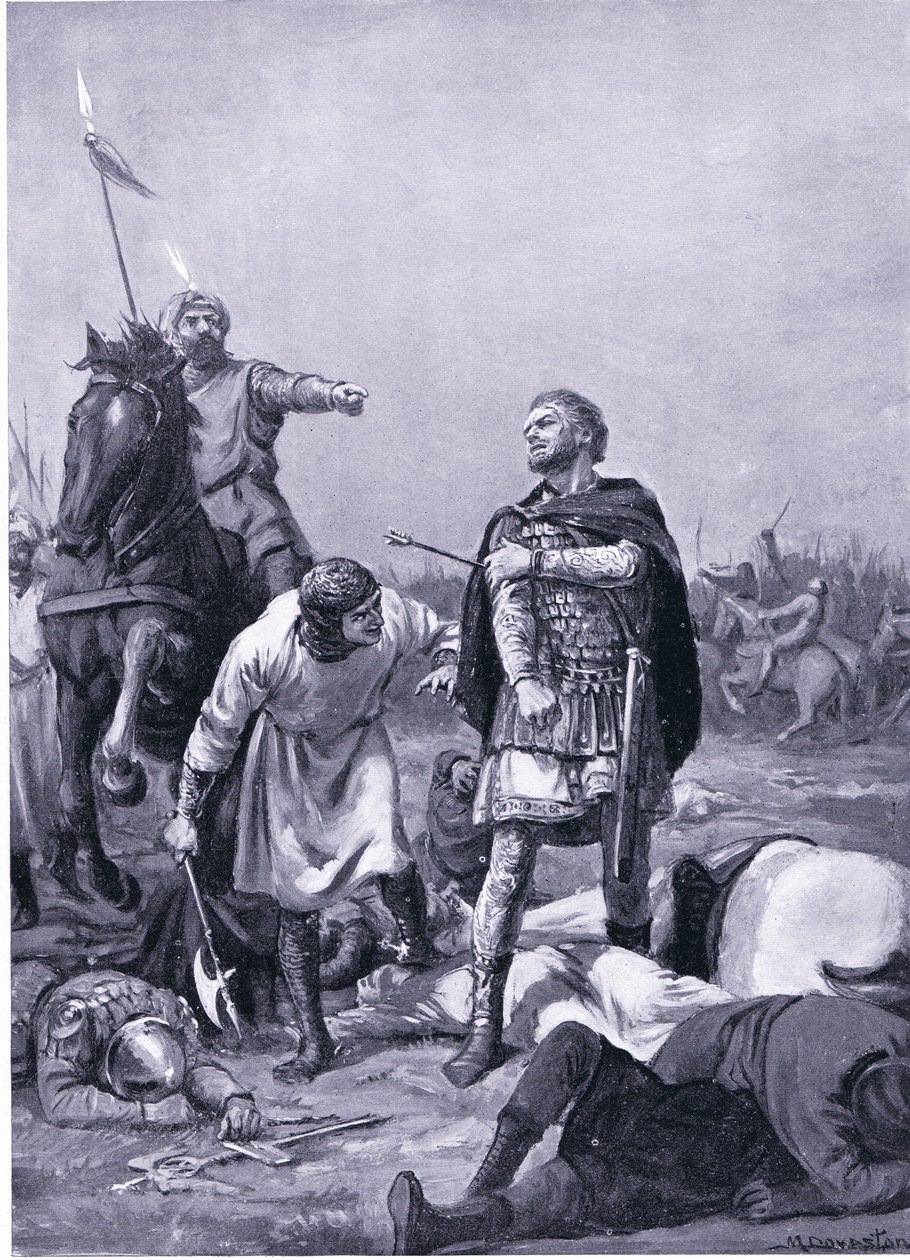 Capture of the emperor Romanus Diogenes by Alp Arslan in 1071 AD by Margaret Dovaston