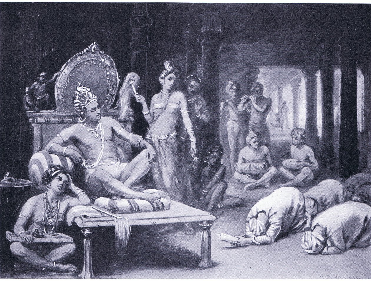 Vikramanka Chalukhya sends a friendly message to Kulottunga Chola by Margaret Dovaston