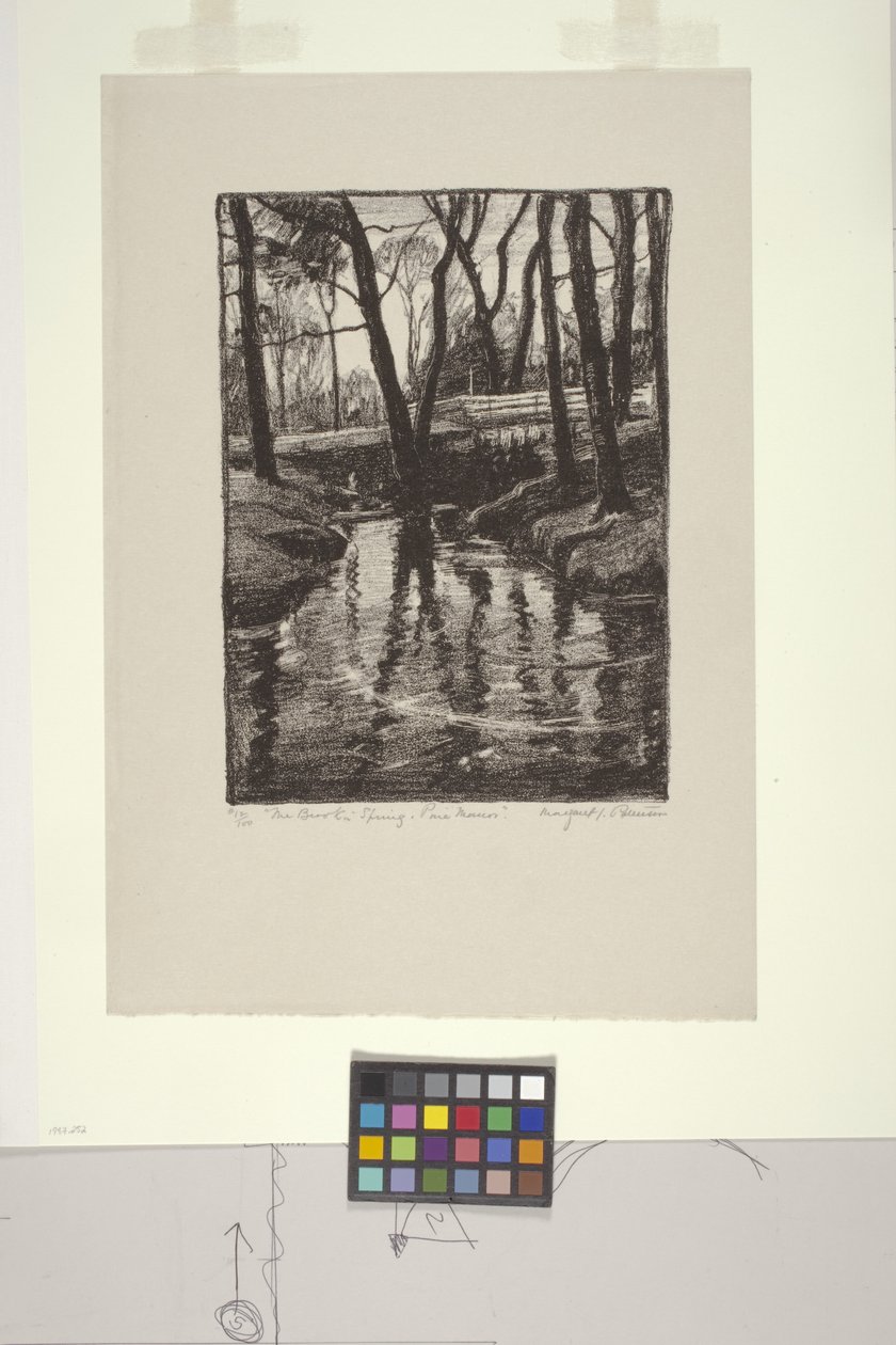 The Brook in Spring, Pine Manor by Margaret Jordan Patterson