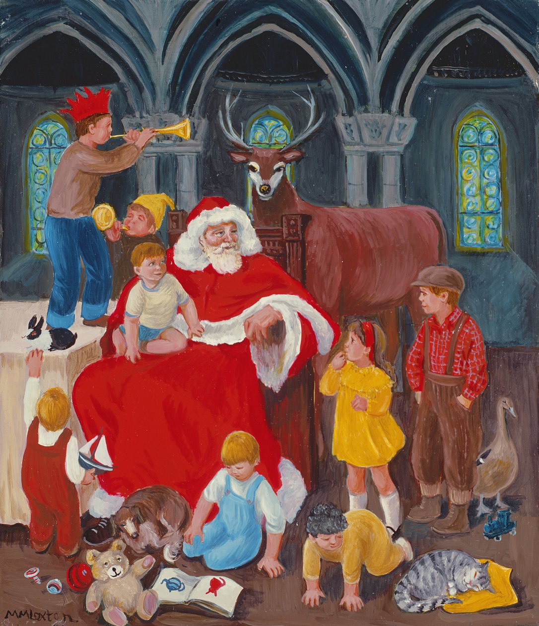 Father Christmas on Christmas Eve by Margaret Loxton