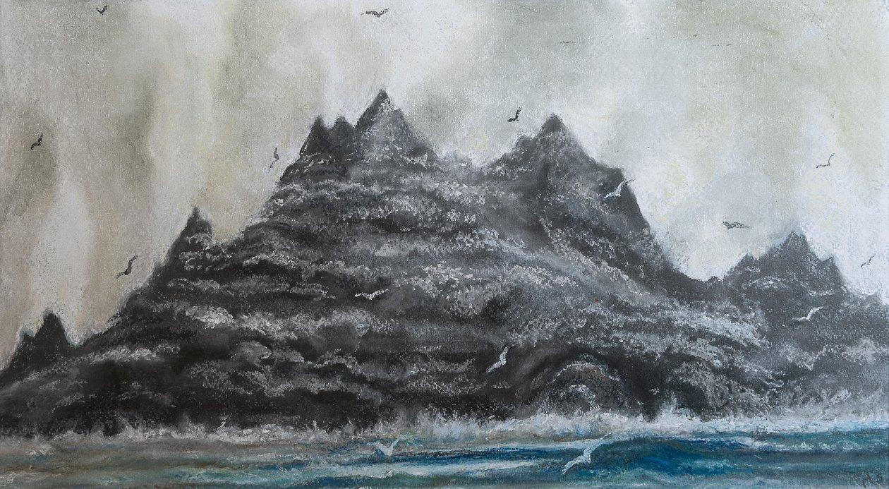 Turbulent seas, South Ireland by Margo Starkey