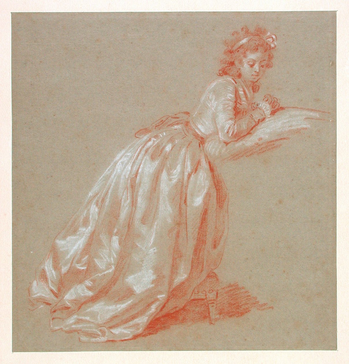 Young Woman Kneeling by Marguerite Gerard
