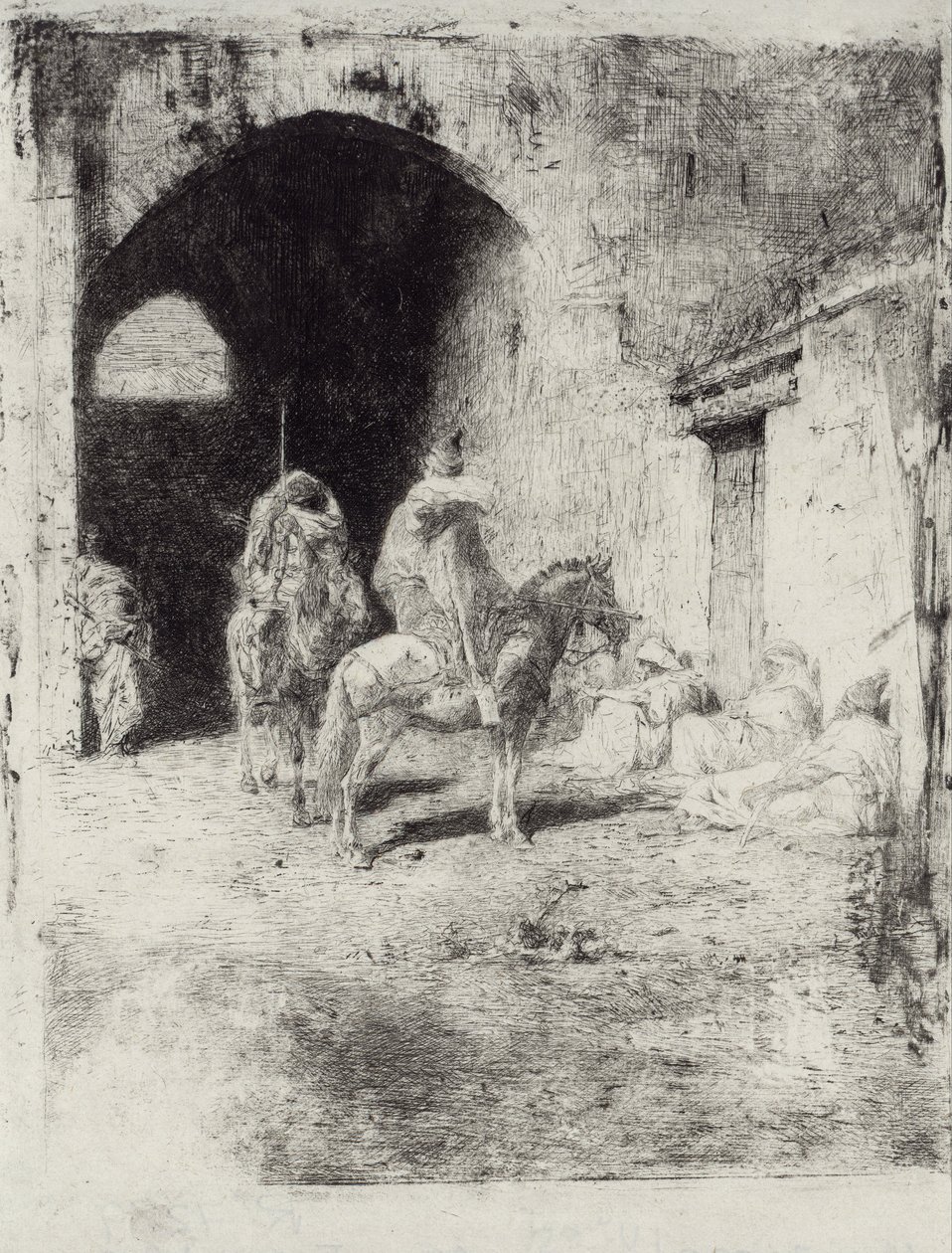 Casbah Guard in Tetouan by Marià Fortuny