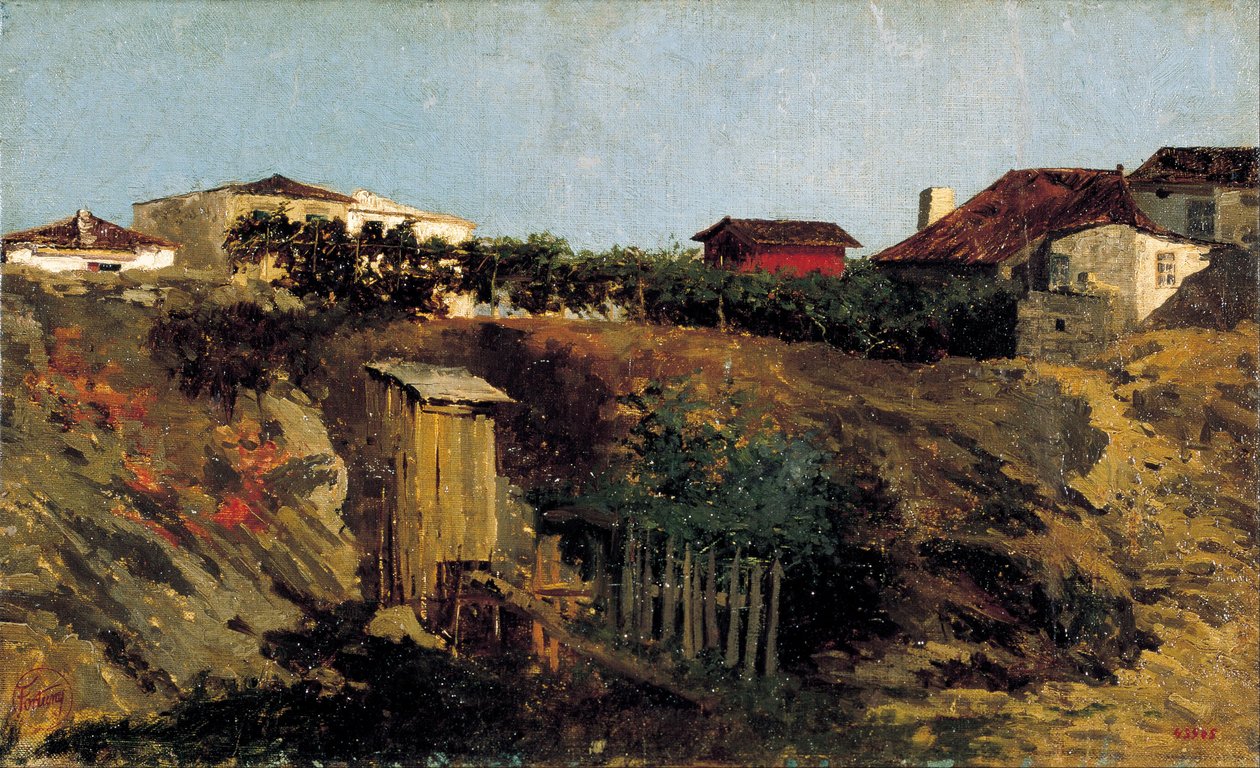 Portici Landscape by Marià Fortuny Marsal