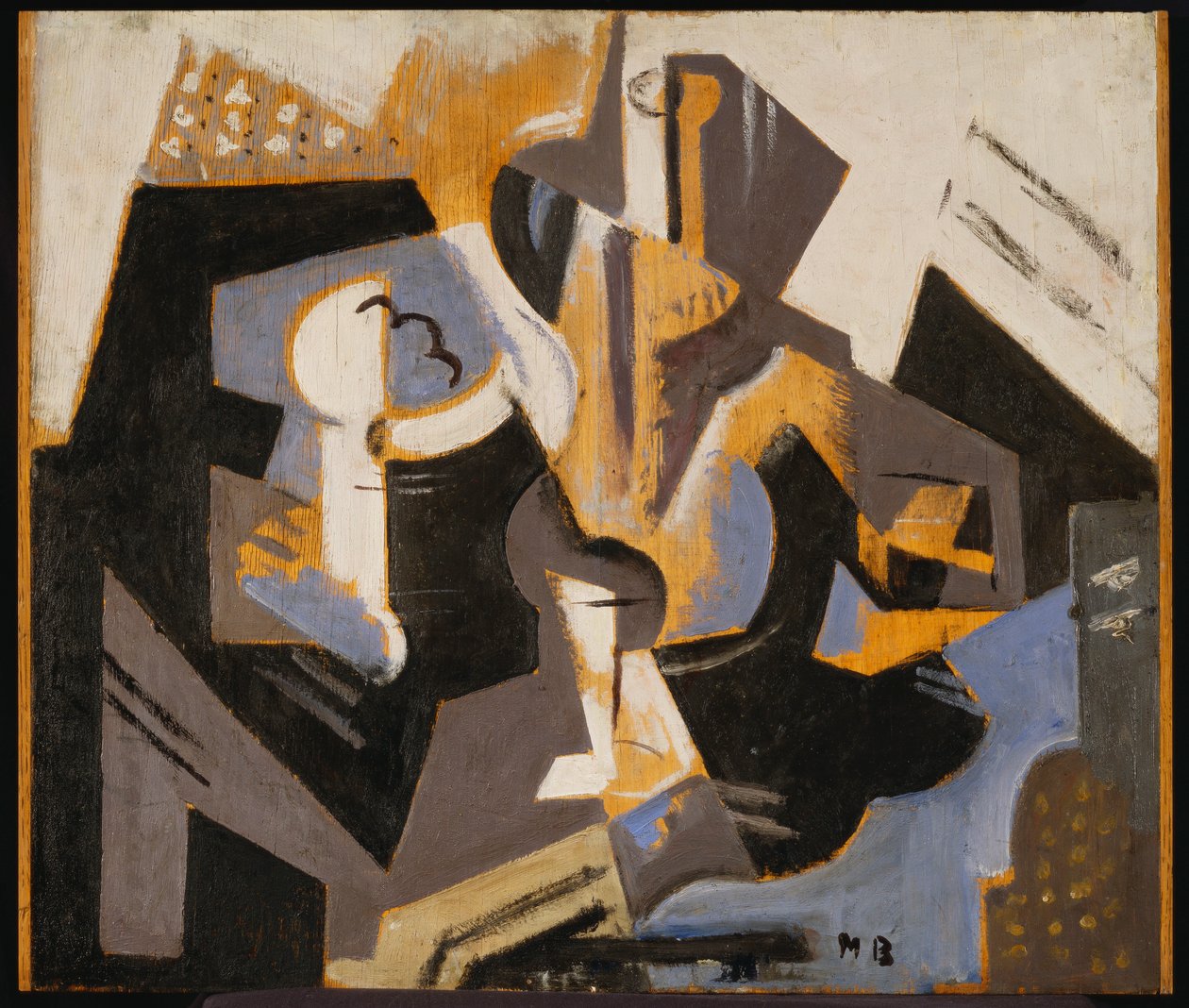 Cubist Still Life in Blue and Grey by Maria Blanchard