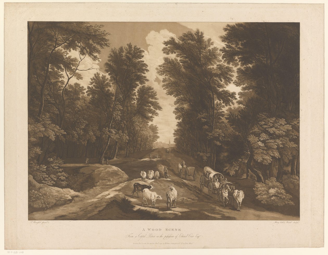 A Wood Scene by Maria Catharina Prestel
