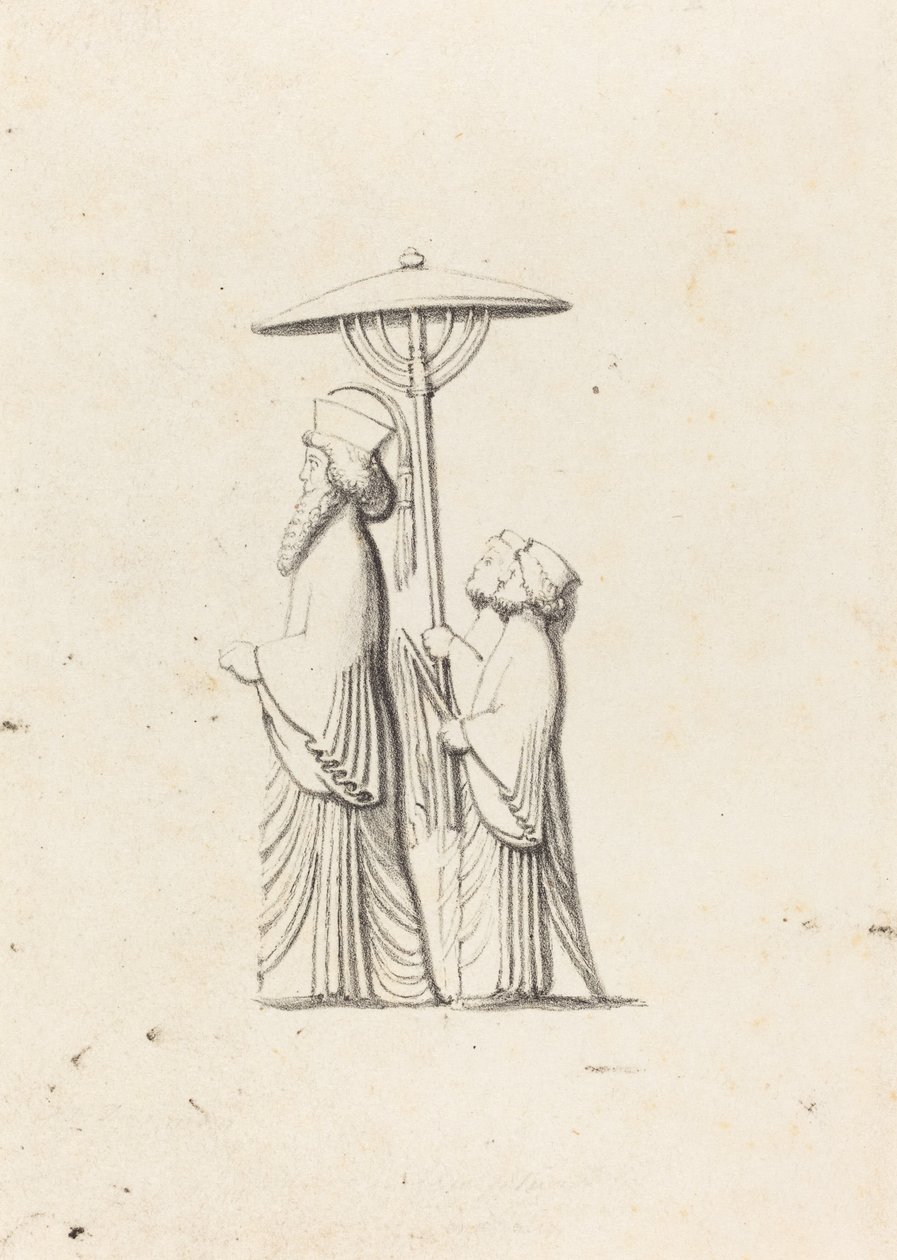 Sculpture at Persepolis, from Le Bruyn