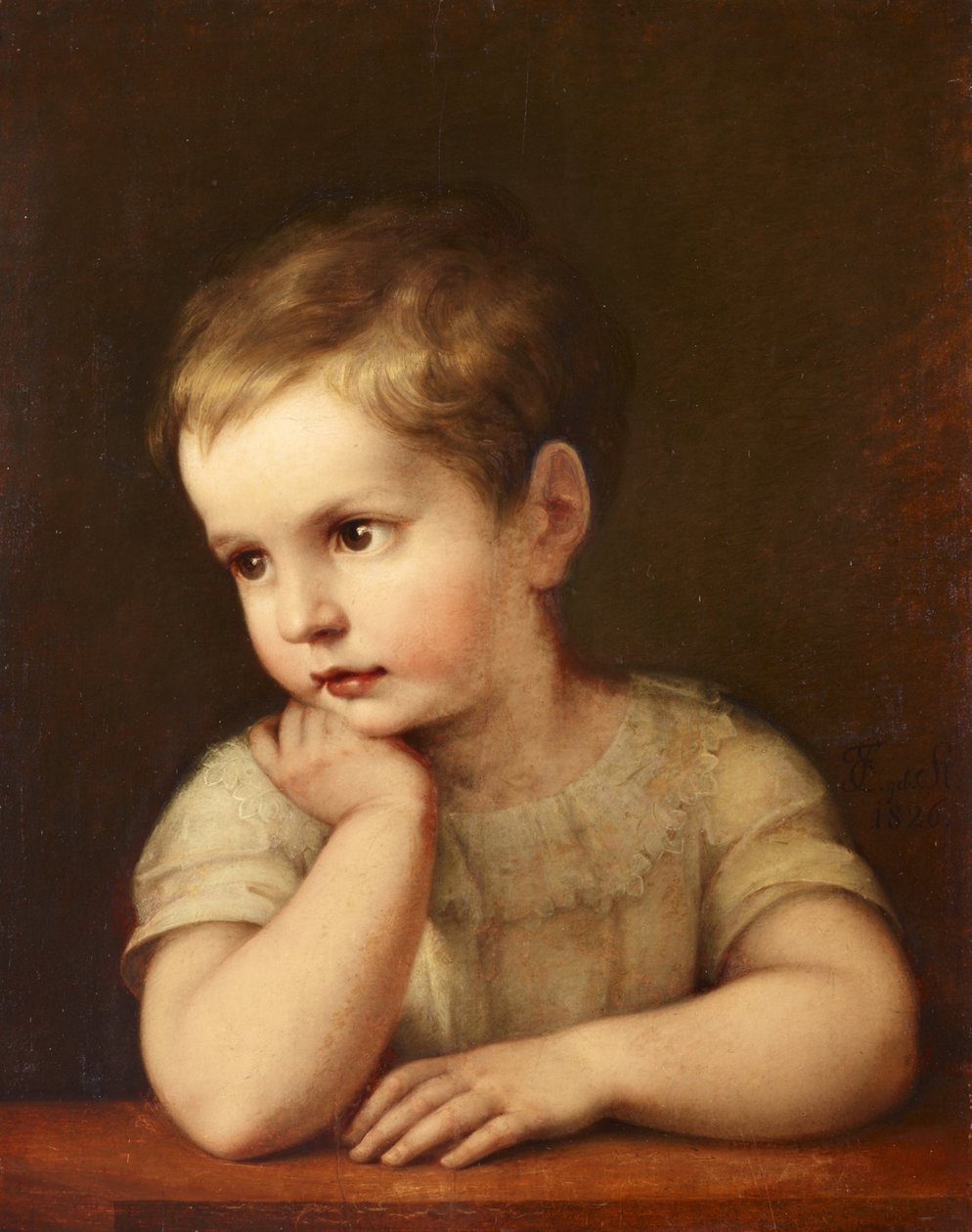 Child Portrait (Natalie Stuntz, Niece of the Artist) by Maria Elektrine (Freifrau von) Freyberg( Eisenberg)