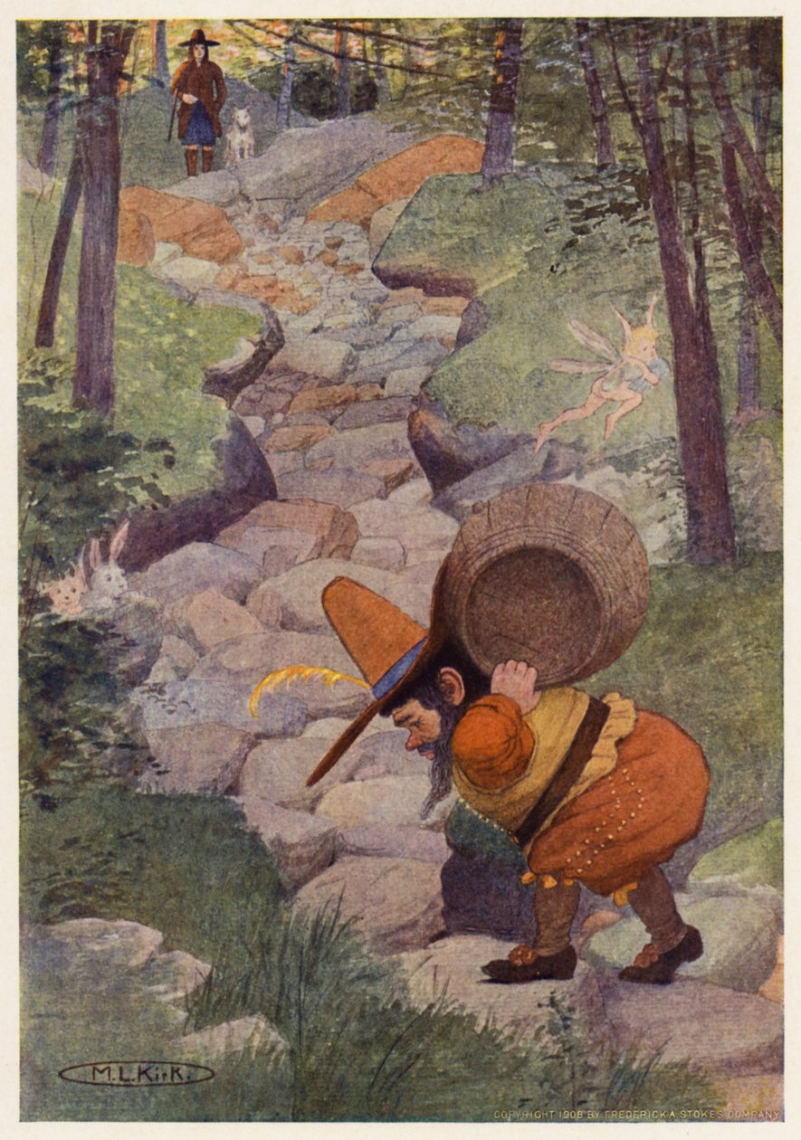 Illustration for the Story of Rip Van Winkle by Maria Louise Kirk