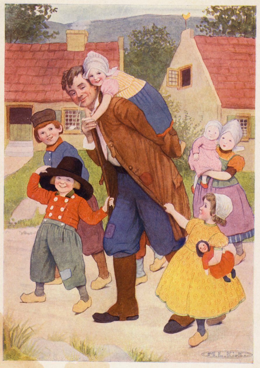 Illustration for the Story of Rip Van Winkle by Maria Louise Kirk