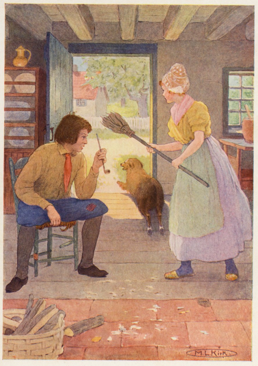 Illustration for the Story of Rip Van Winkle by Maria Louise Kirk
