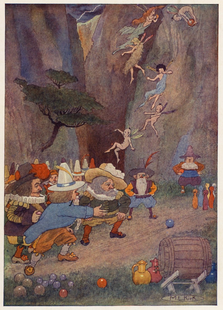 Illustration for the Story of Rip Van Winkle by Maria Louise Kirk