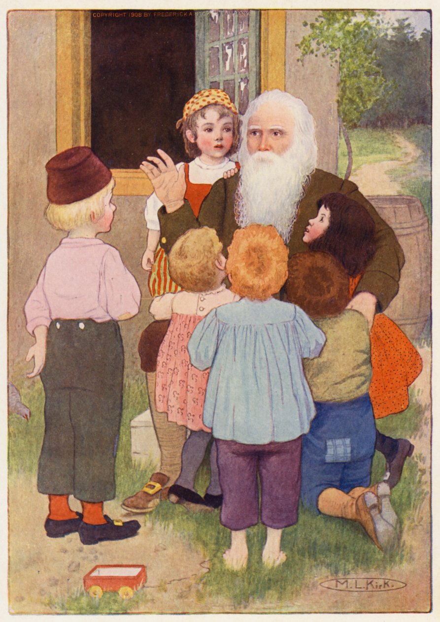 Illustration for the Story of Rip Van Winkle by Maria Louise Kirk