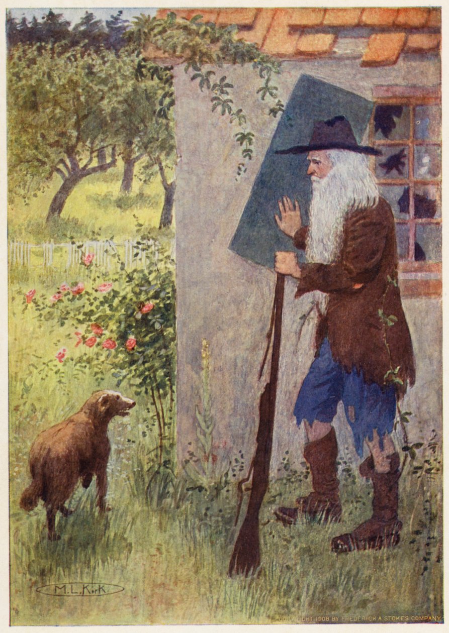 Illustration for the Story of Rip Van Winkle by Maria Louise Kirk
