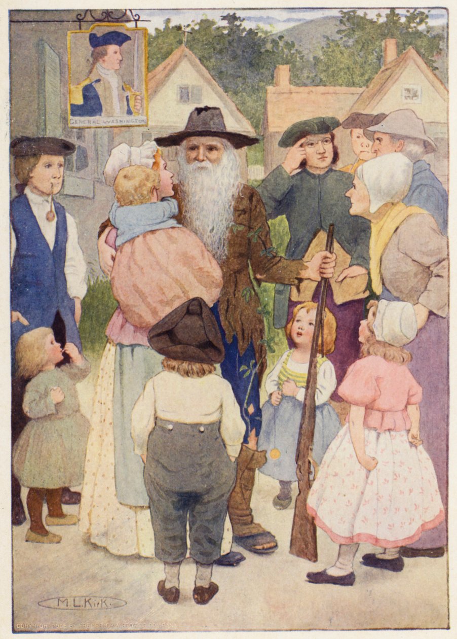 Illustration for the Story of Rip Van Winkle by Maria Louise Kirk