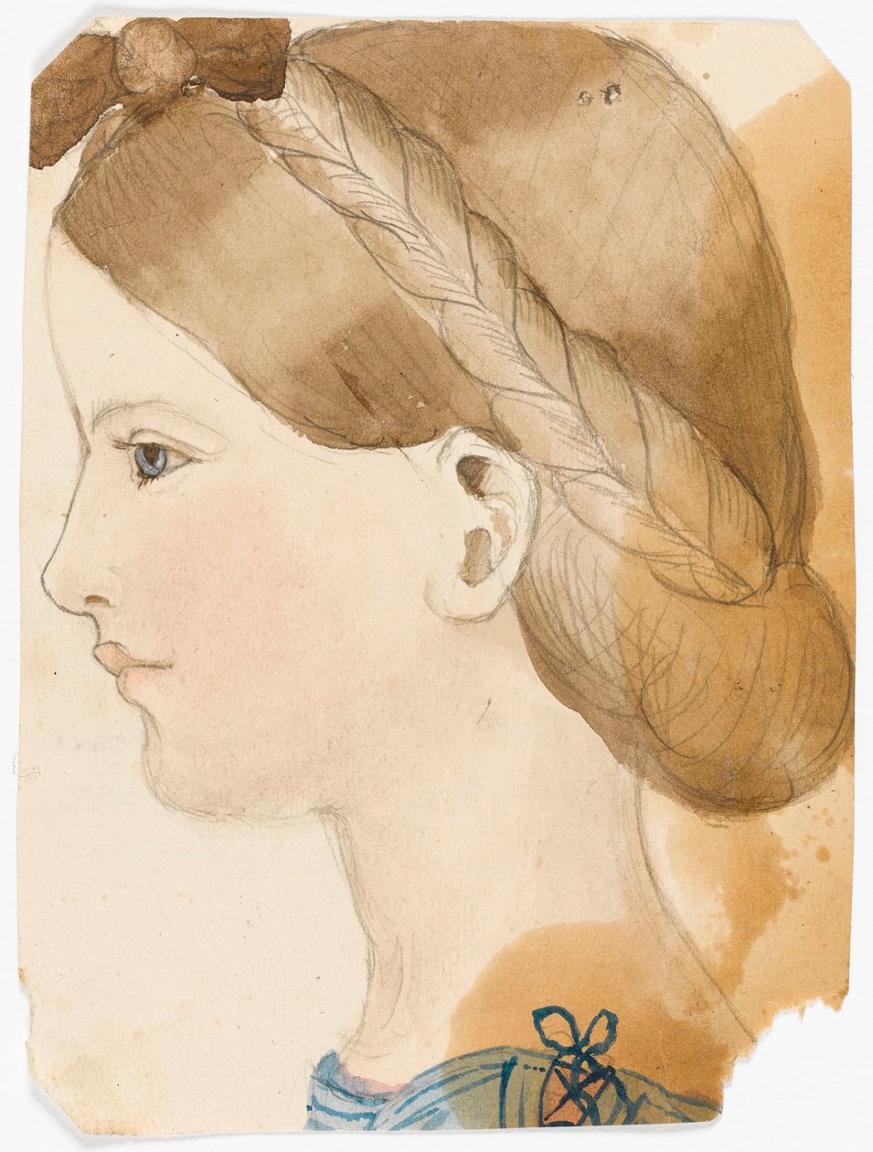 Portrait of M Rose Herschel Aged 7 by Her Sister Maria, Aged 11 by Maria Sophia Herschel