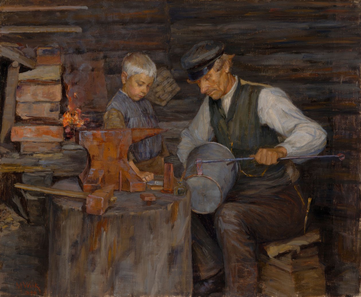 In the Smithy by Maria Wiik