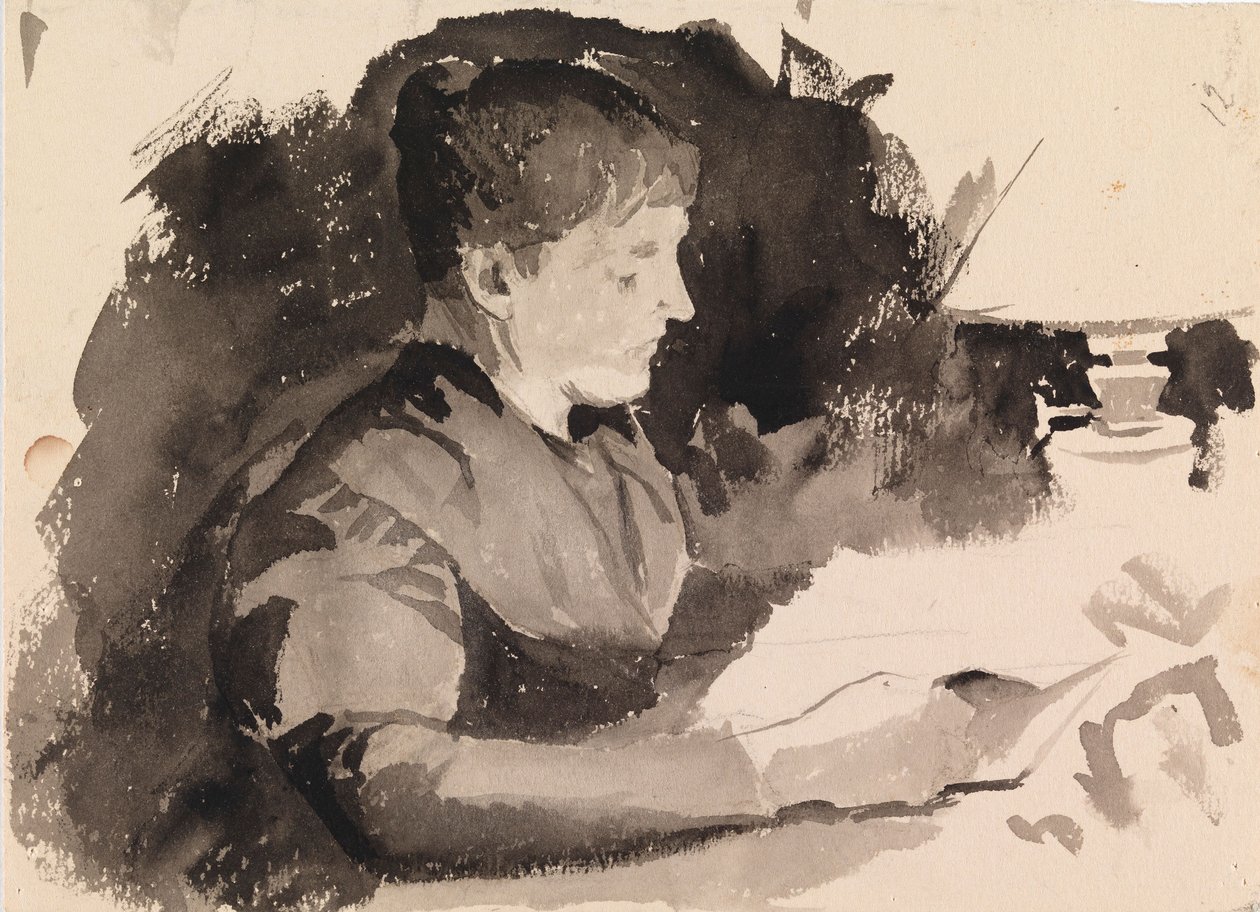 Woman Reading by Maria Wiik
