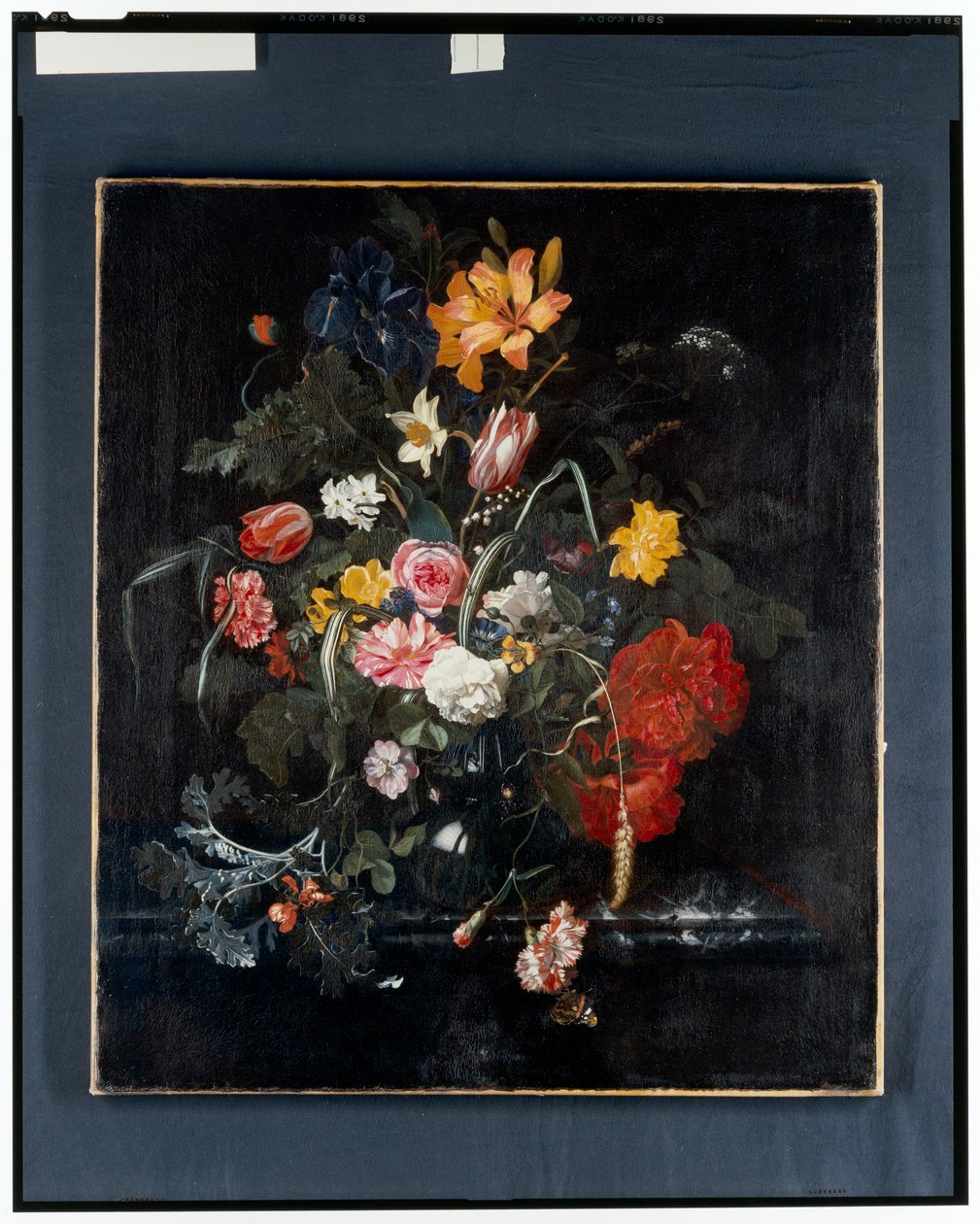 A Still Life of Flowers by Maria van Oosterwyck