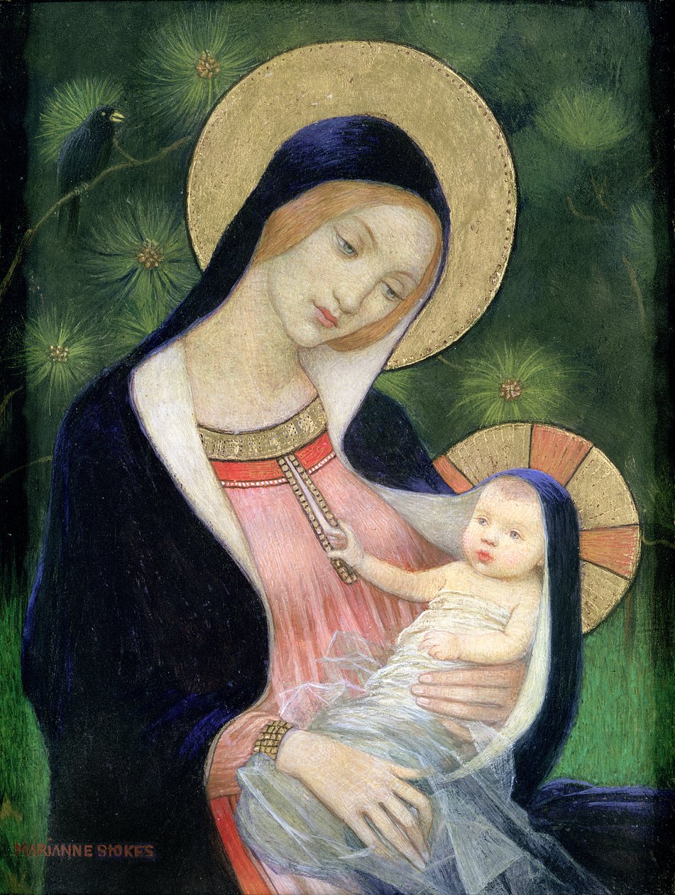 Madonna of the Fir Tree, 1925 by Marianne Stokes