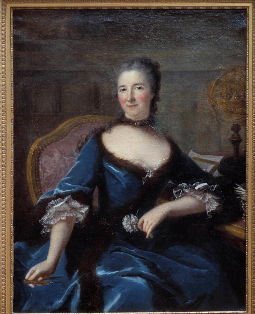 Portrait of Gabrielle Emilie de Breteuil, Marquise du Chatelet by Marianne Loir