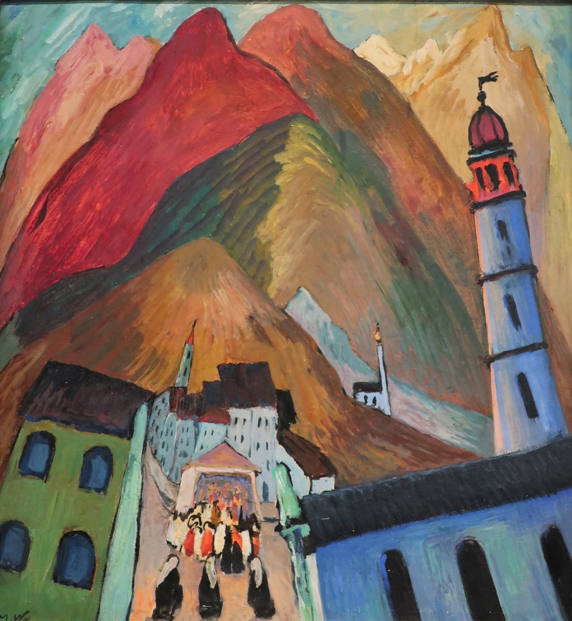 1924 Werefkin Procession at Ascona by Marianne von Werefkin