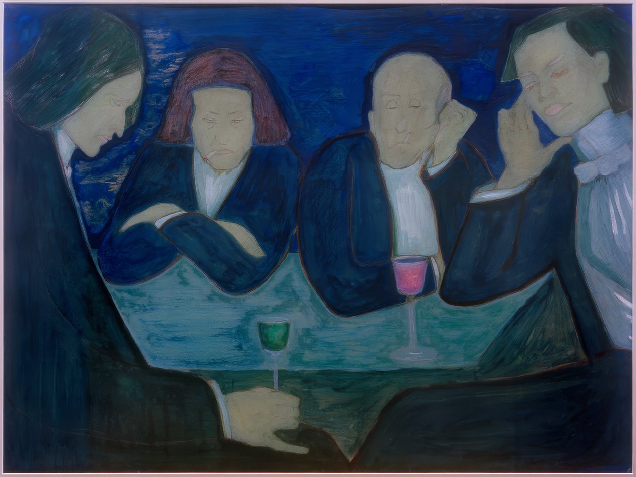 In the Café by Marianne von Werefkin