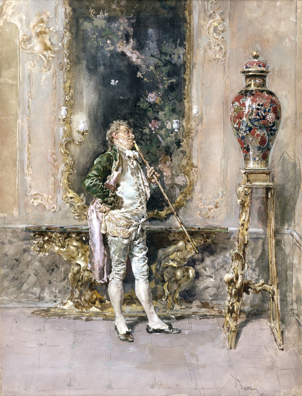 The Rare Vase by Mariano José María Bernardo Fortuny y Carbó