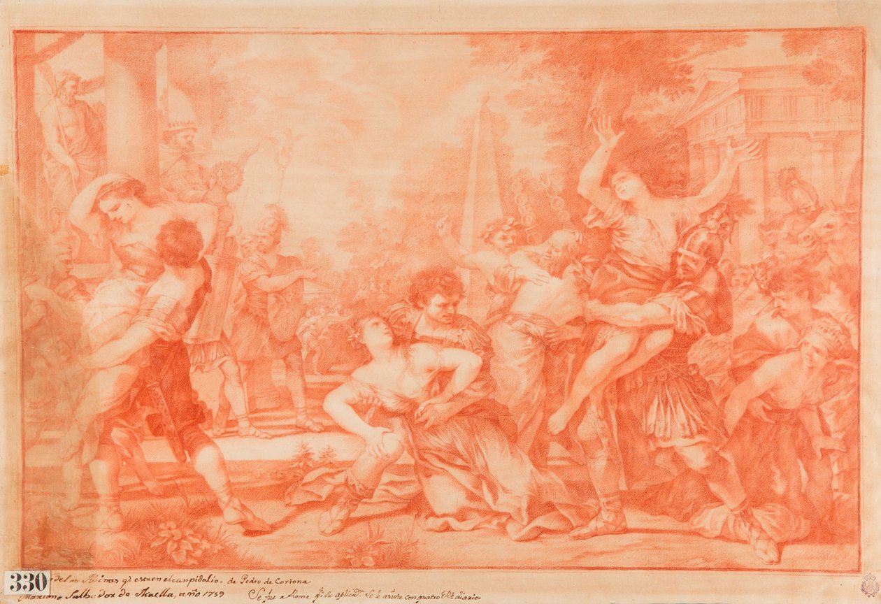 The Rape of the Sabine Women by Mariano Salvador Maella