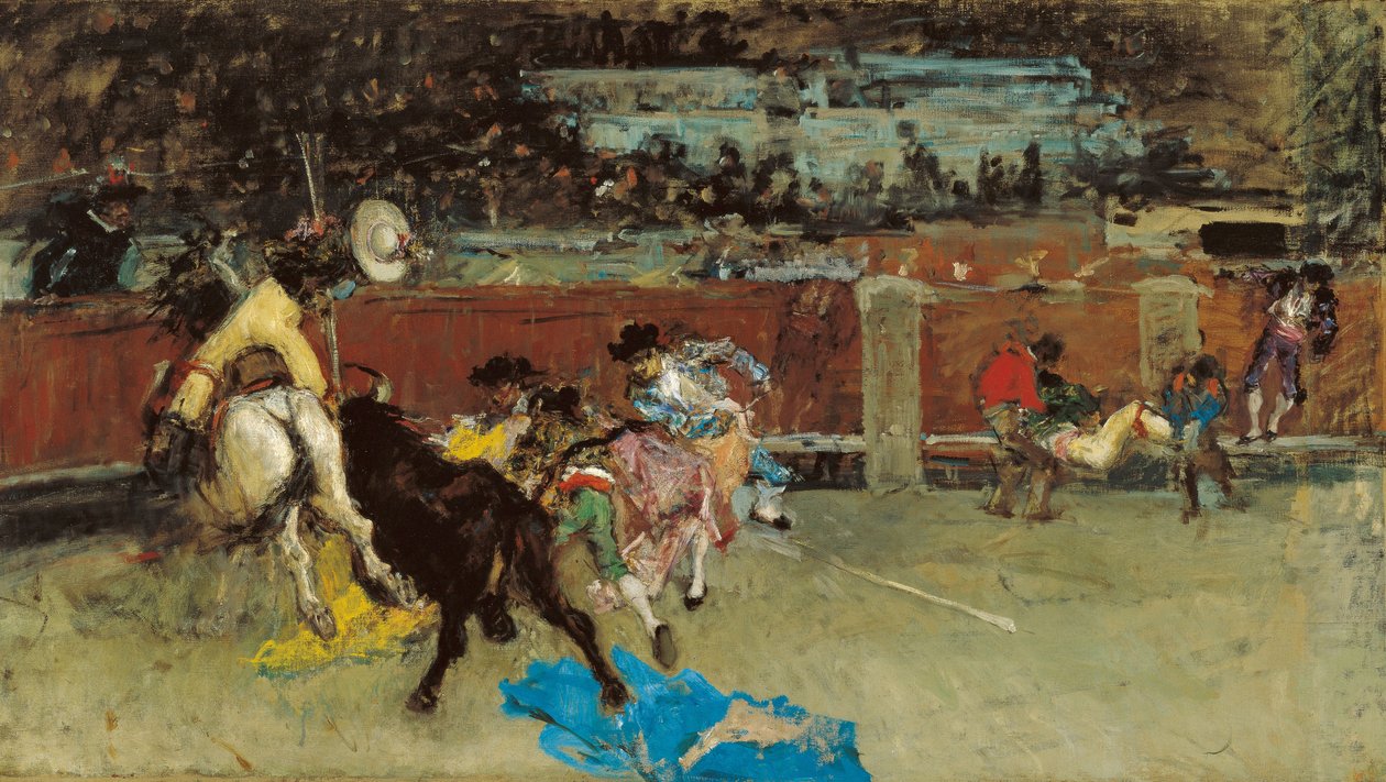 Bullfight. Wounded Picador by Mariano Fortuny y Marsal