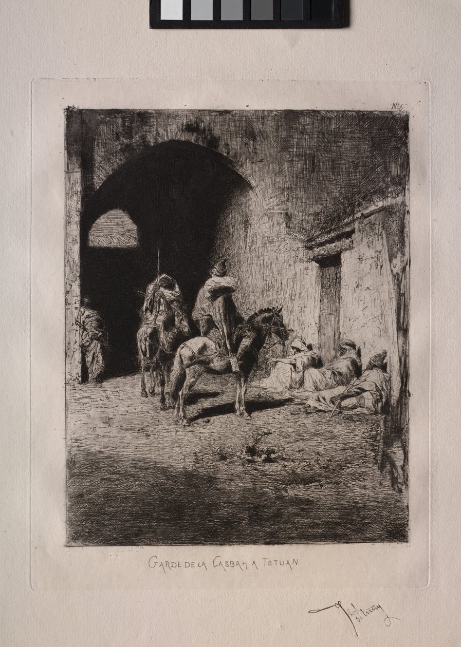 Guard of the Casbah at Tétouan by Mariano Fortuny y Marsal