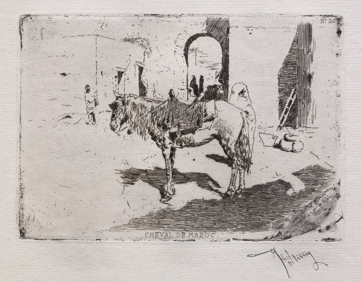 Moroccan Horse by Mariano Fortuny y Marsal
