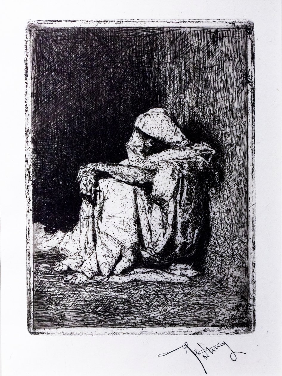 Seated Arab by Mariano Fortuny