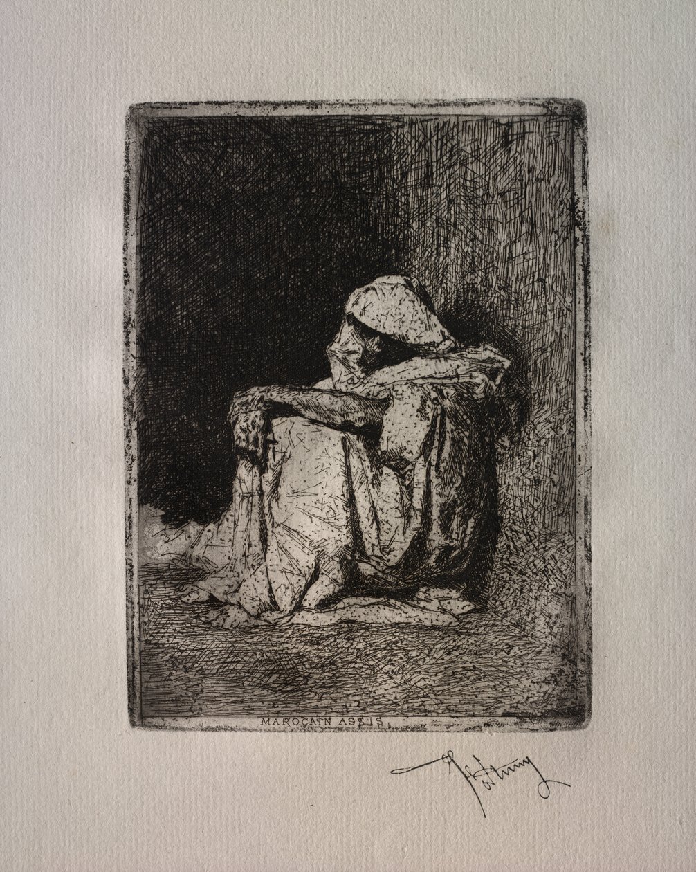 Seated Moroccan by Mariano Fortuny y Carbó