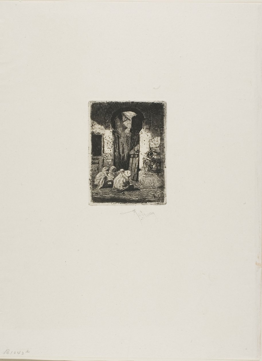 Tangier, Seated Arabs by Mariano Fortuny y Marsal