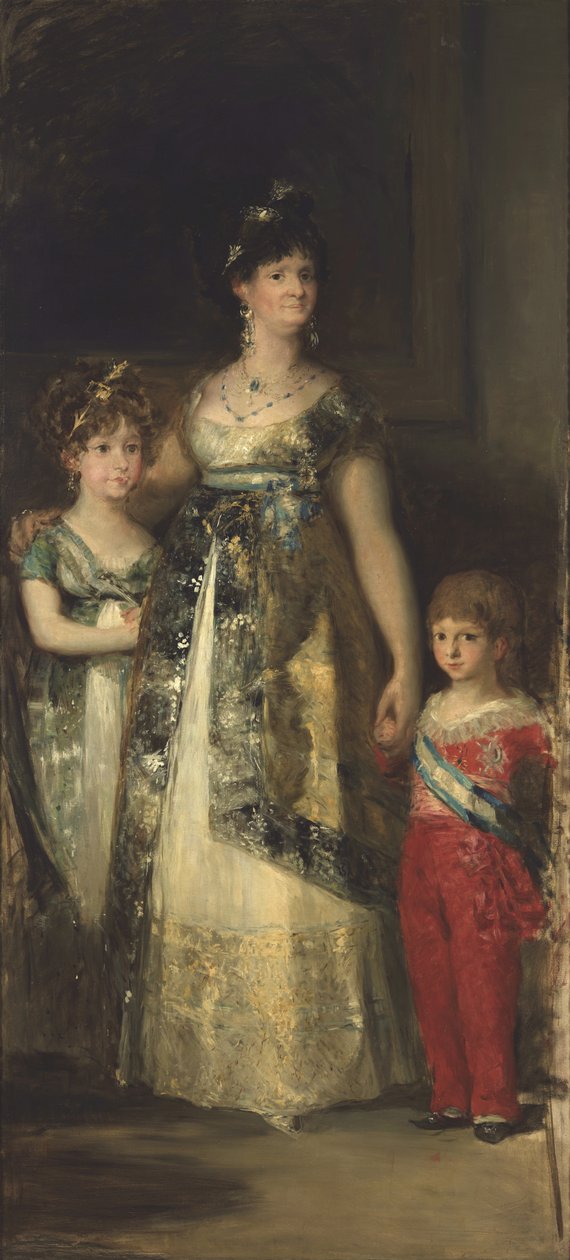 The Queen of Spain and the Princes (Copy from Goya) by Mariano Fortuny y Marsal