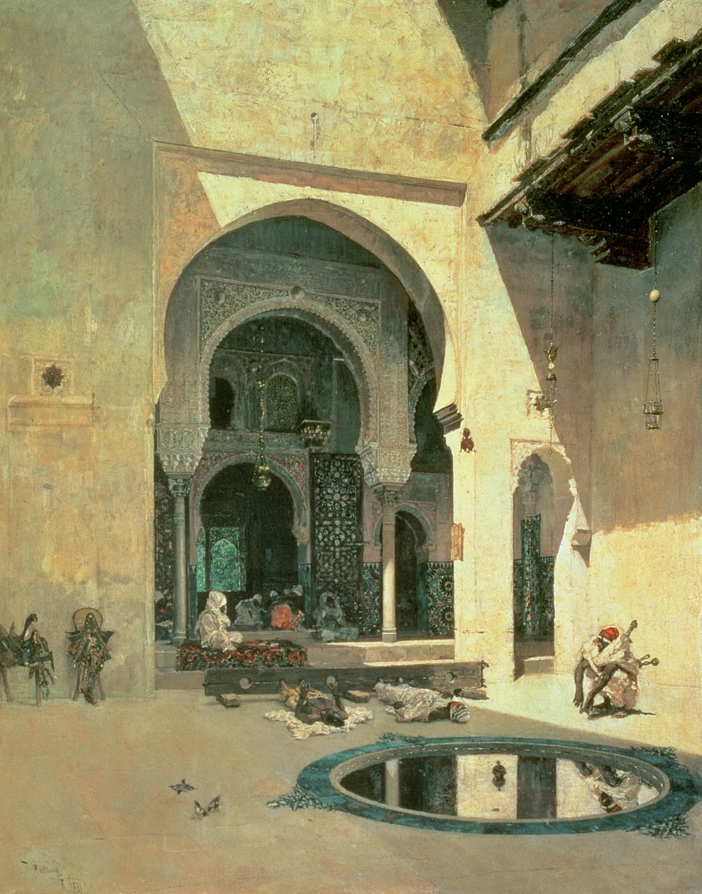The Court of the Alhambra by Mariano José María Bernardo (1838 74) Fortuny y Carbó