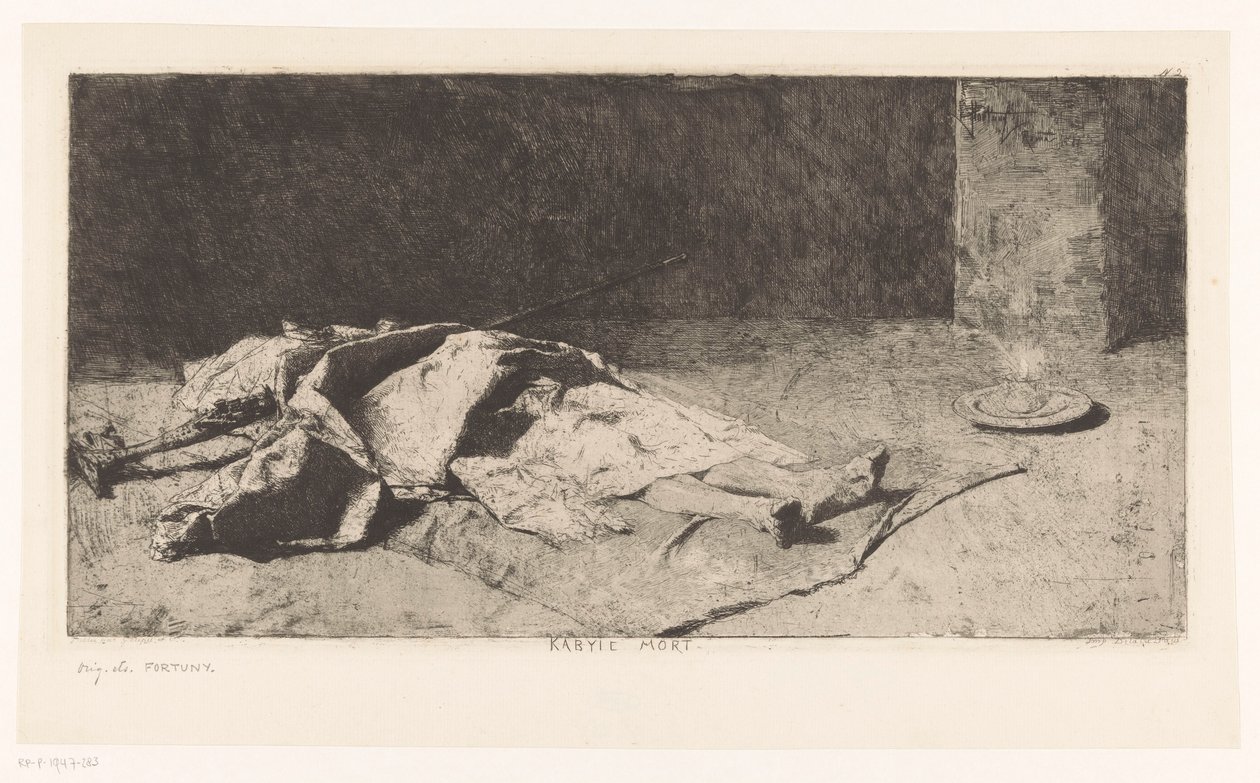 Dead Body of a Kabyle by Mariano José María Bernardo Fortuny y Carbó