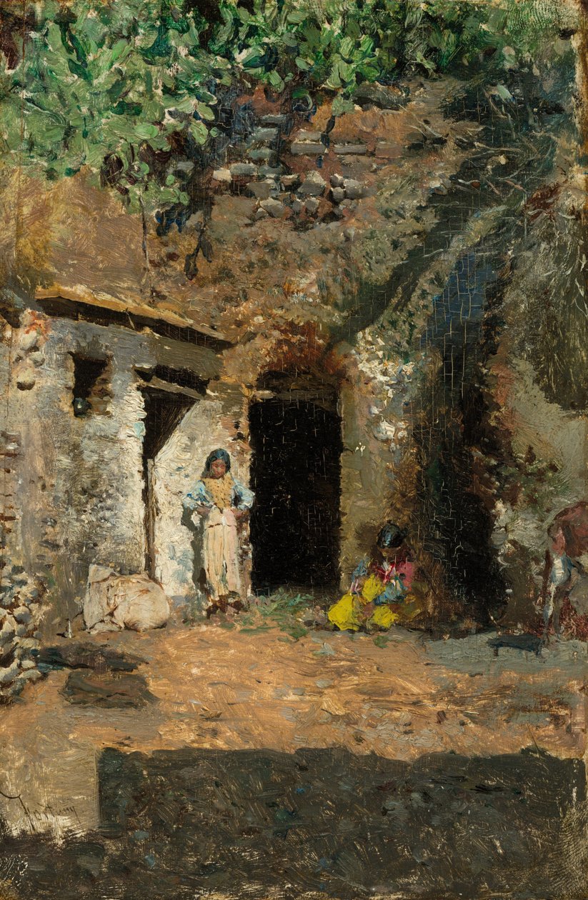 Gypsy Caves, Granada, c. 1871 by Mariano José María Bernardo Fortuny y Carbó