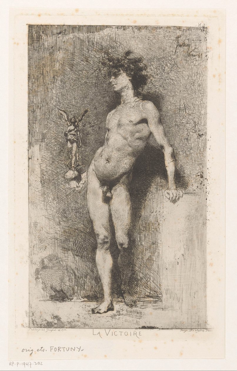 Naked Man with Nike by Mariano José María Bernardo Fortuny y Carbó