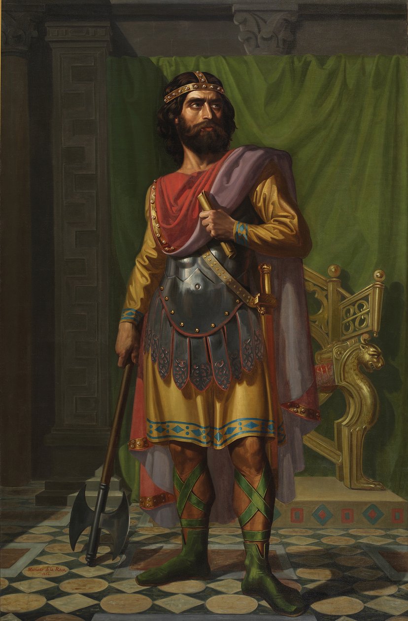 Sisebut, Visigothic King, 1854 by Mariano de la Roca y Delgado