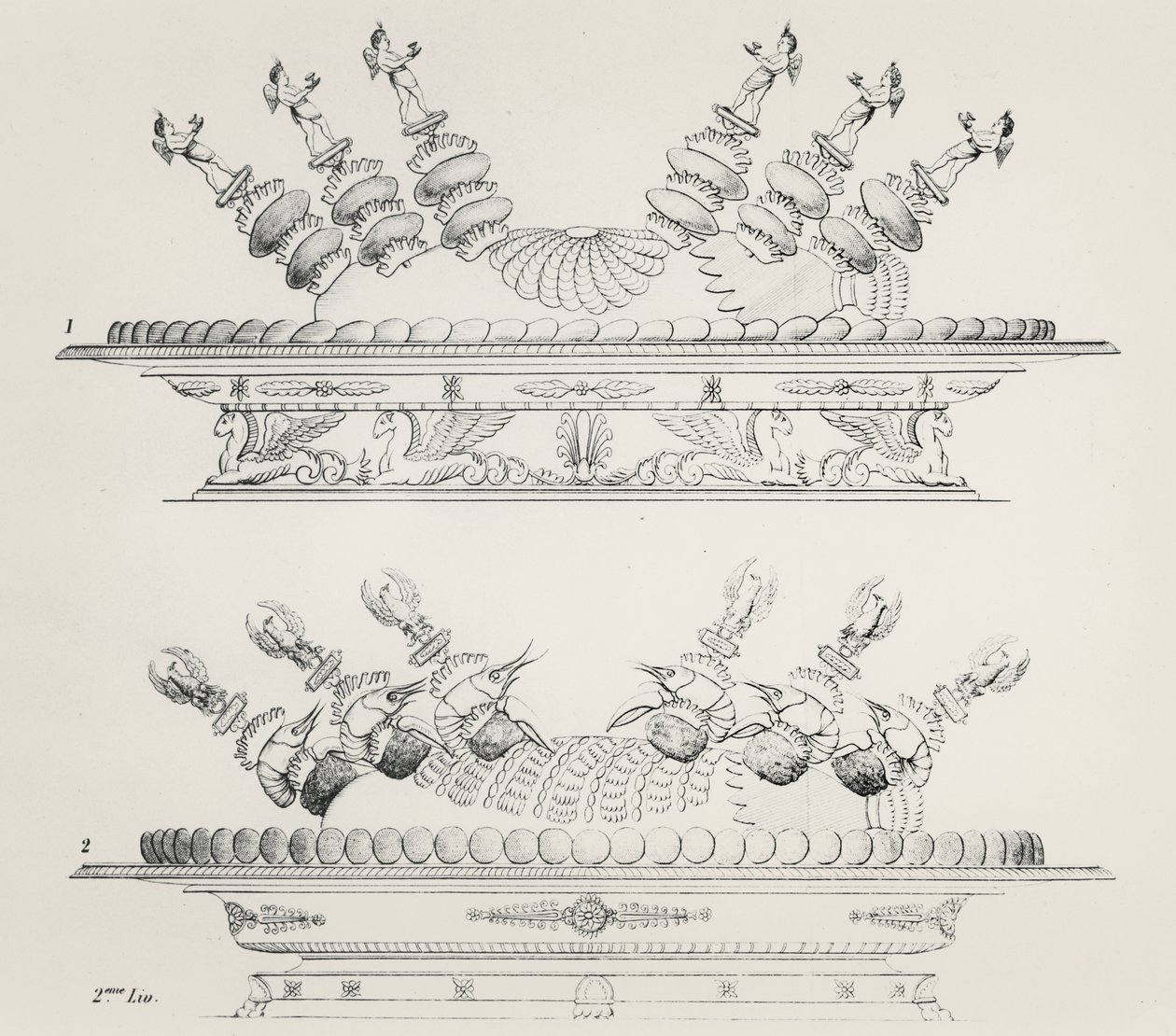 Food designs by Antonin Carême by Marie Antoine Careme
