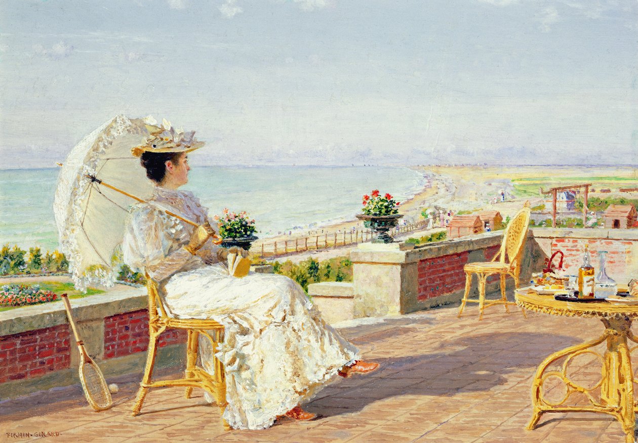 On Vacation by Marie Francois Firmin Girard